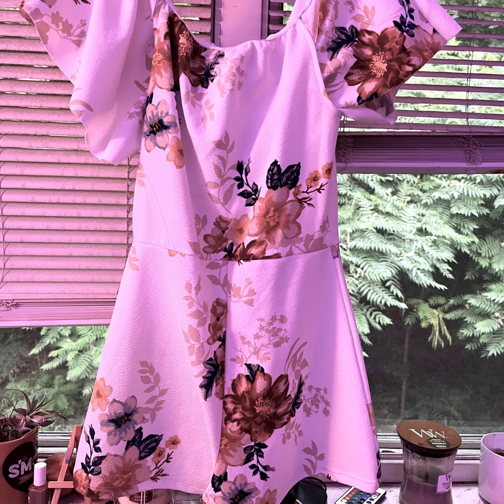 Floral White Romper